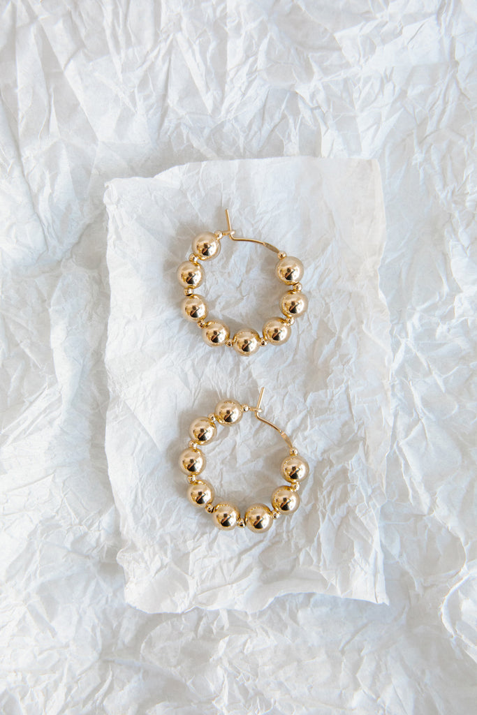 Ba Fa Hoop Earrings from the Yuan Yuan Collection by Abacus Row