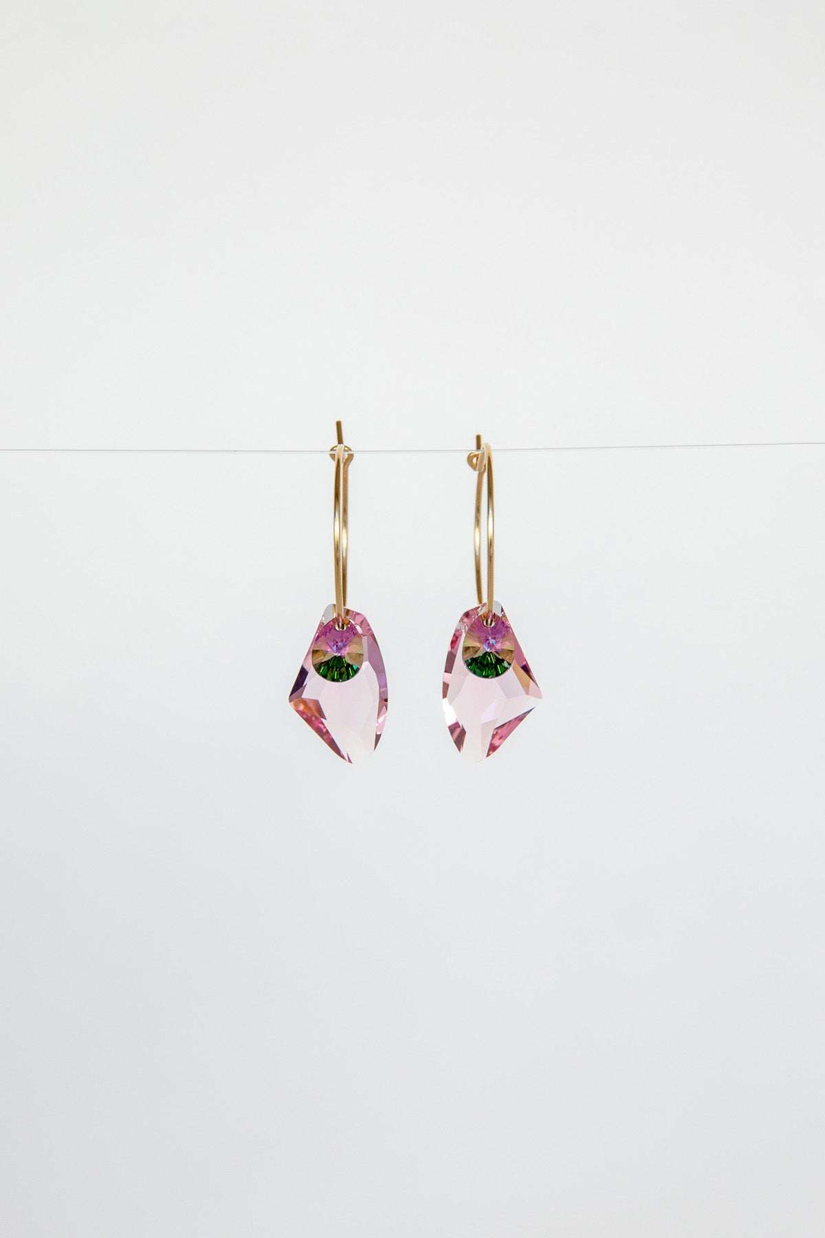 Iridescence Bellflower Earrings by Abacus Row Handmade Jewelry
