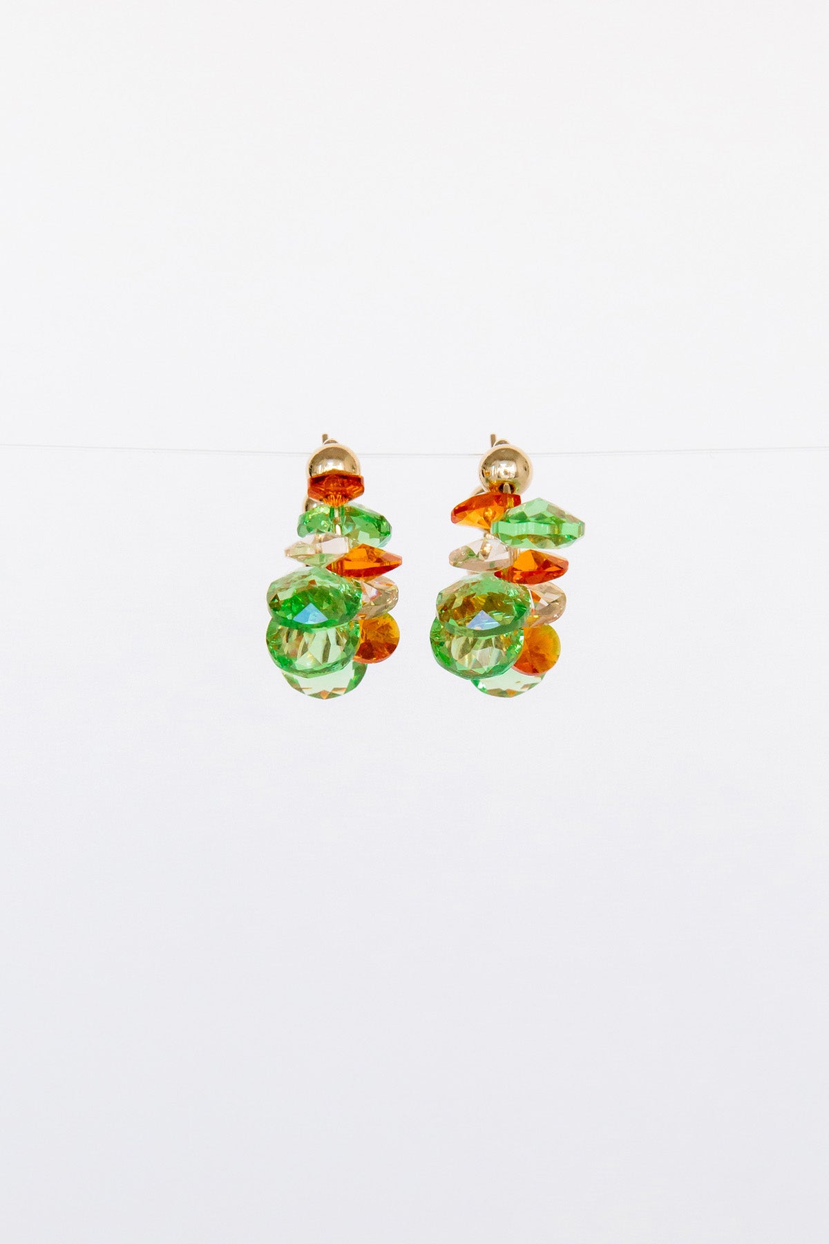 Harvest Peas & Carrots Earrings by Abacus Row Handmade Jewelry