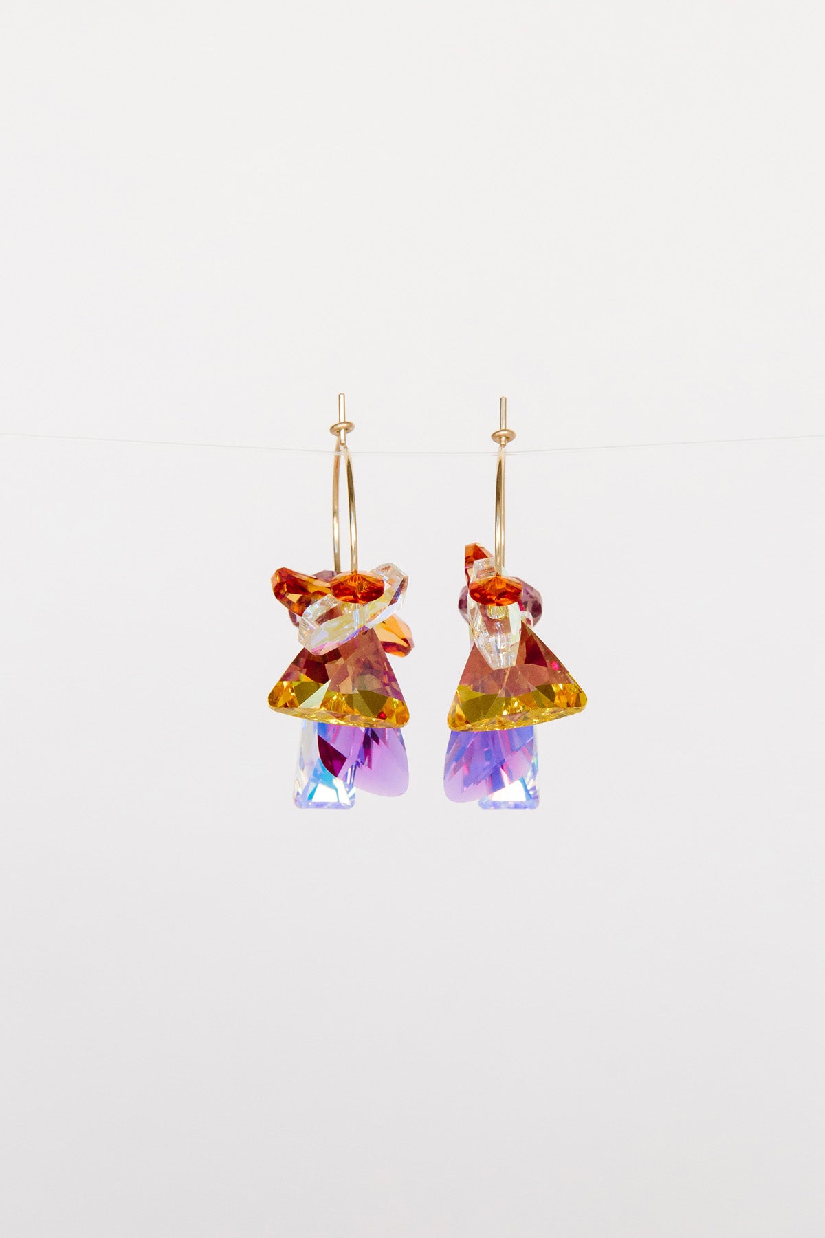 Plumeria Earrings by Abacus Row Handmade Jewelry