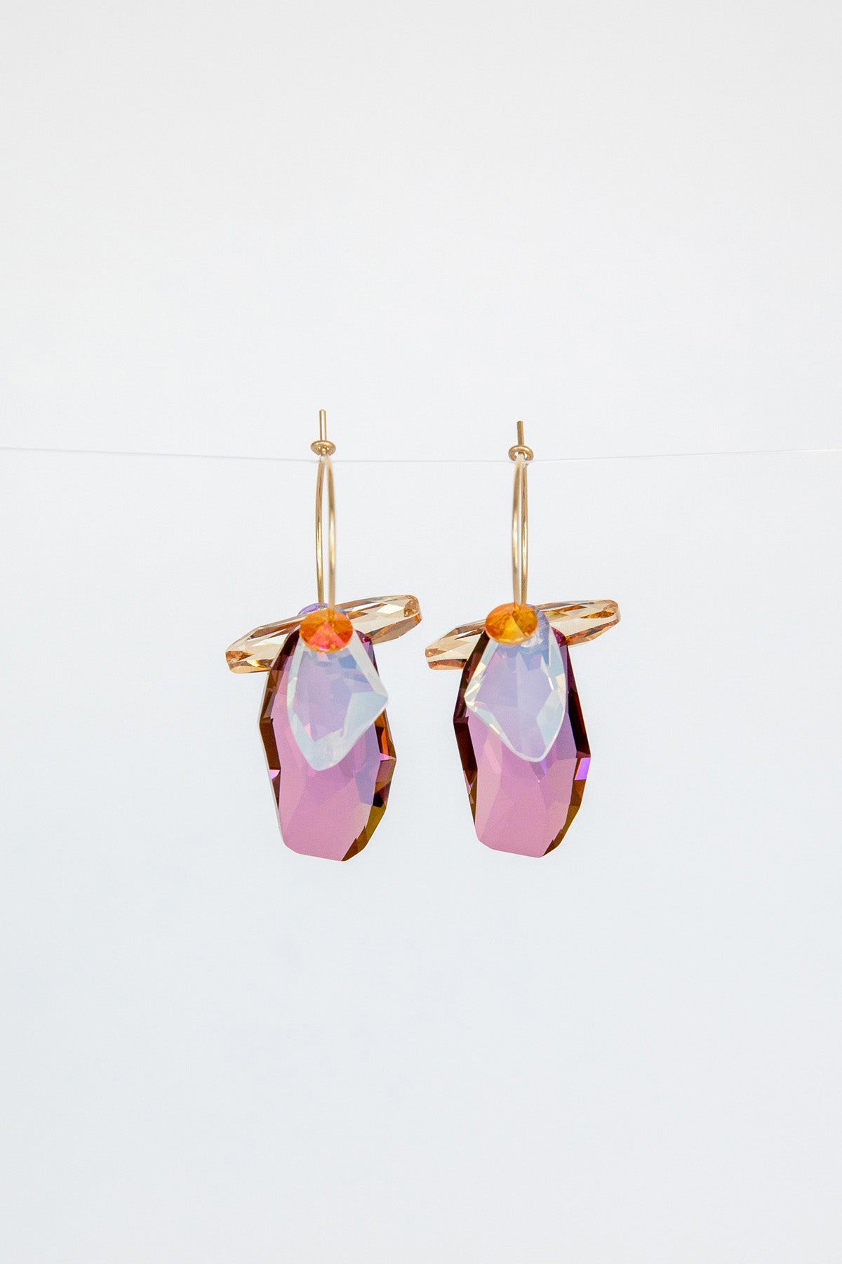 Protea Earrings No. 3 by Abacus Row Handmade Jewelry
