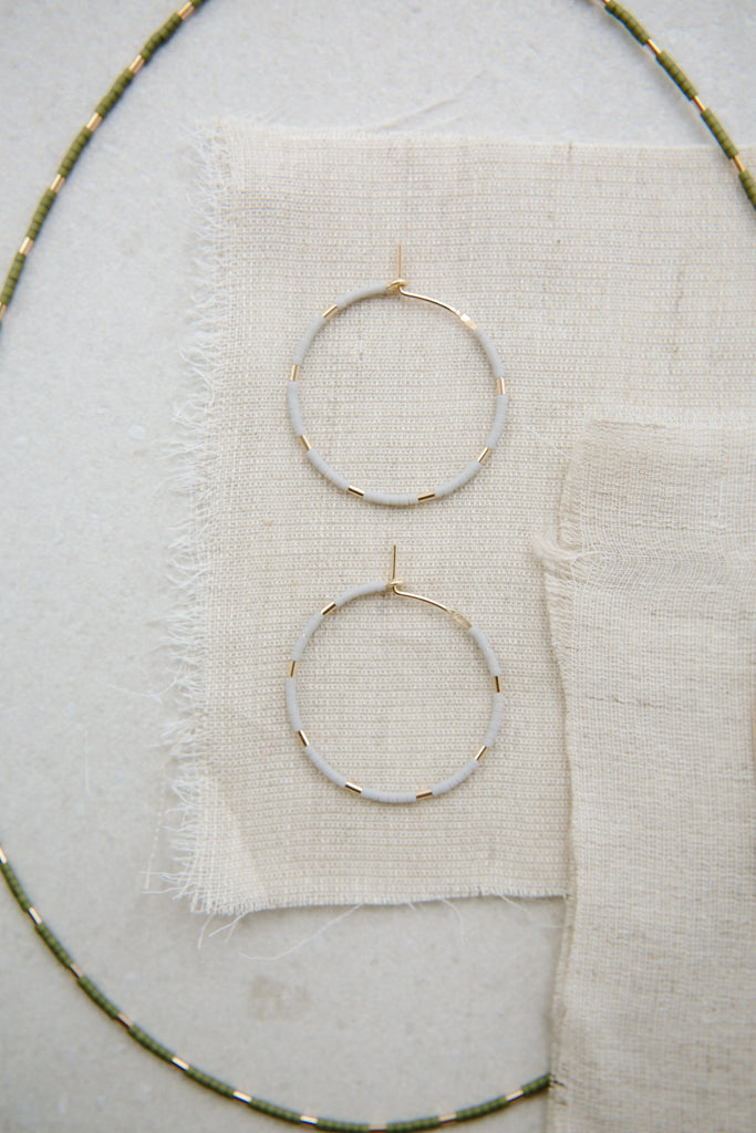 Palm and Mist Selene Collection Pieces by Abacus Row Handmade Jewelry