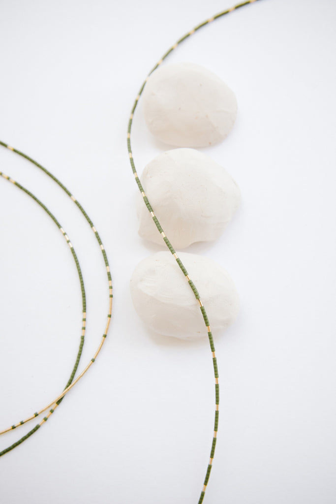Selene Necklaces in Palm by Abacus Row Handmade Jewelry