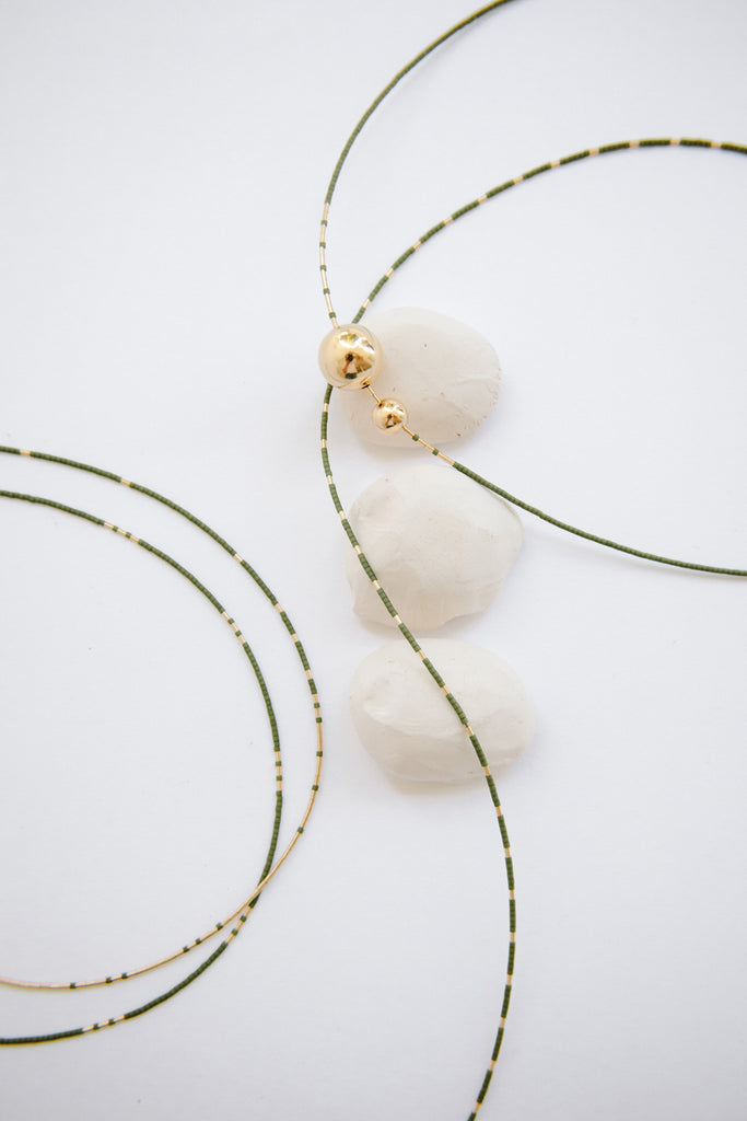 Arche Necklace in Palm by Abacus Row Handmade Jewelry