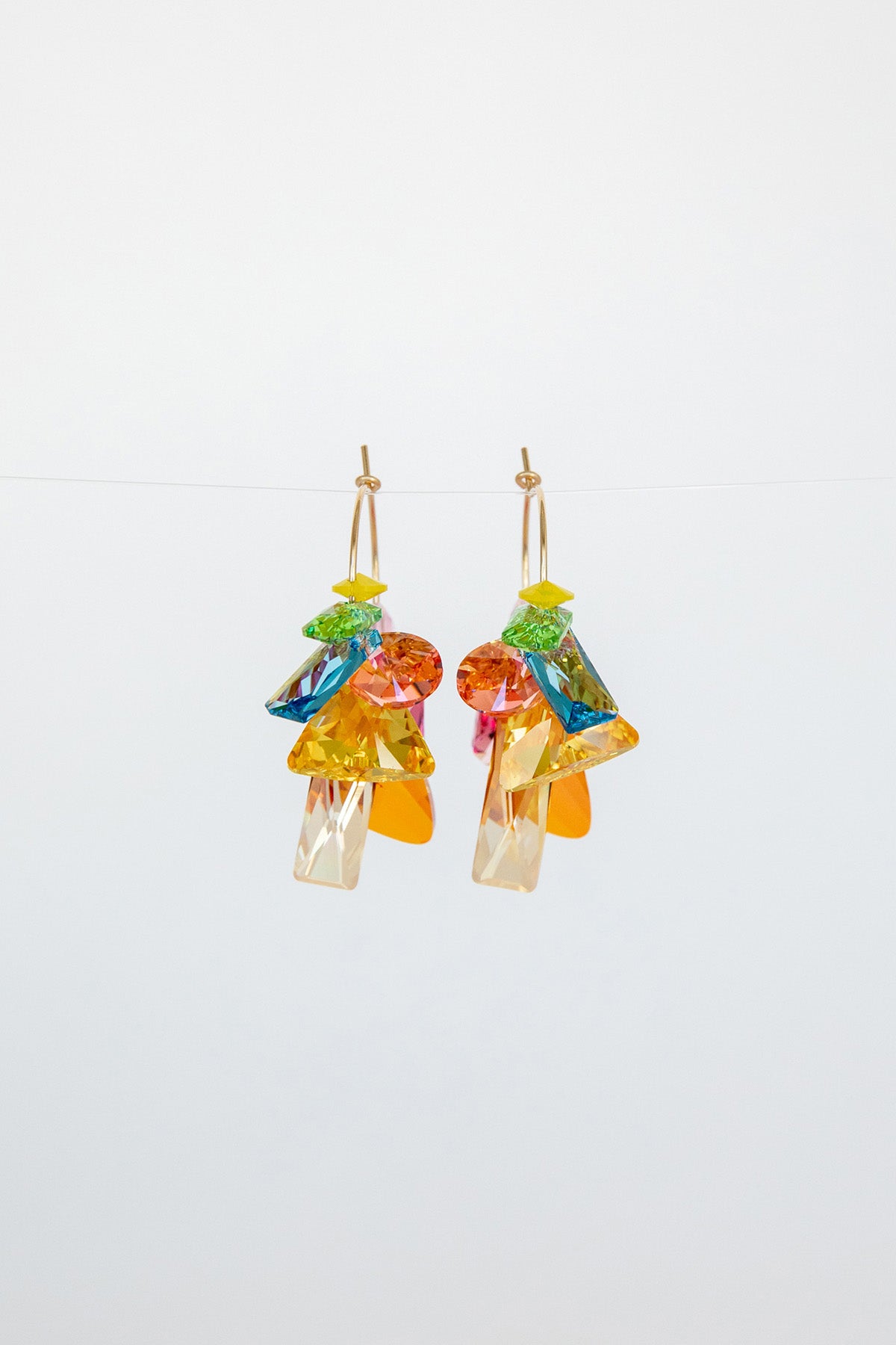 Zinnia Earrings by Abacus Row Handmade Jewelry