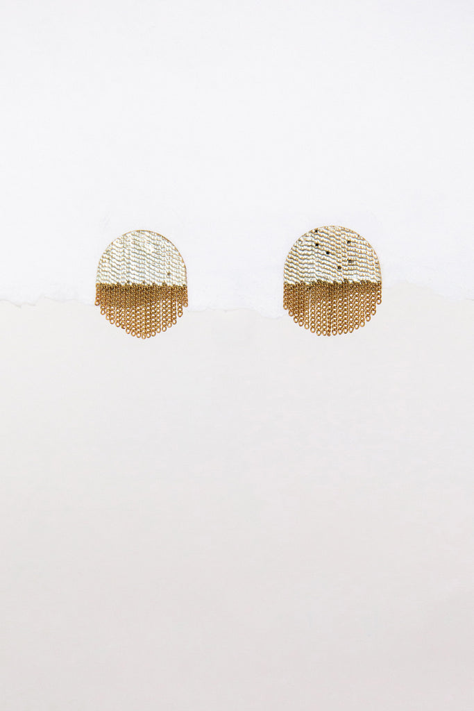 Half Circle Stud Earrings by Hannah Keefe at Abacus Row