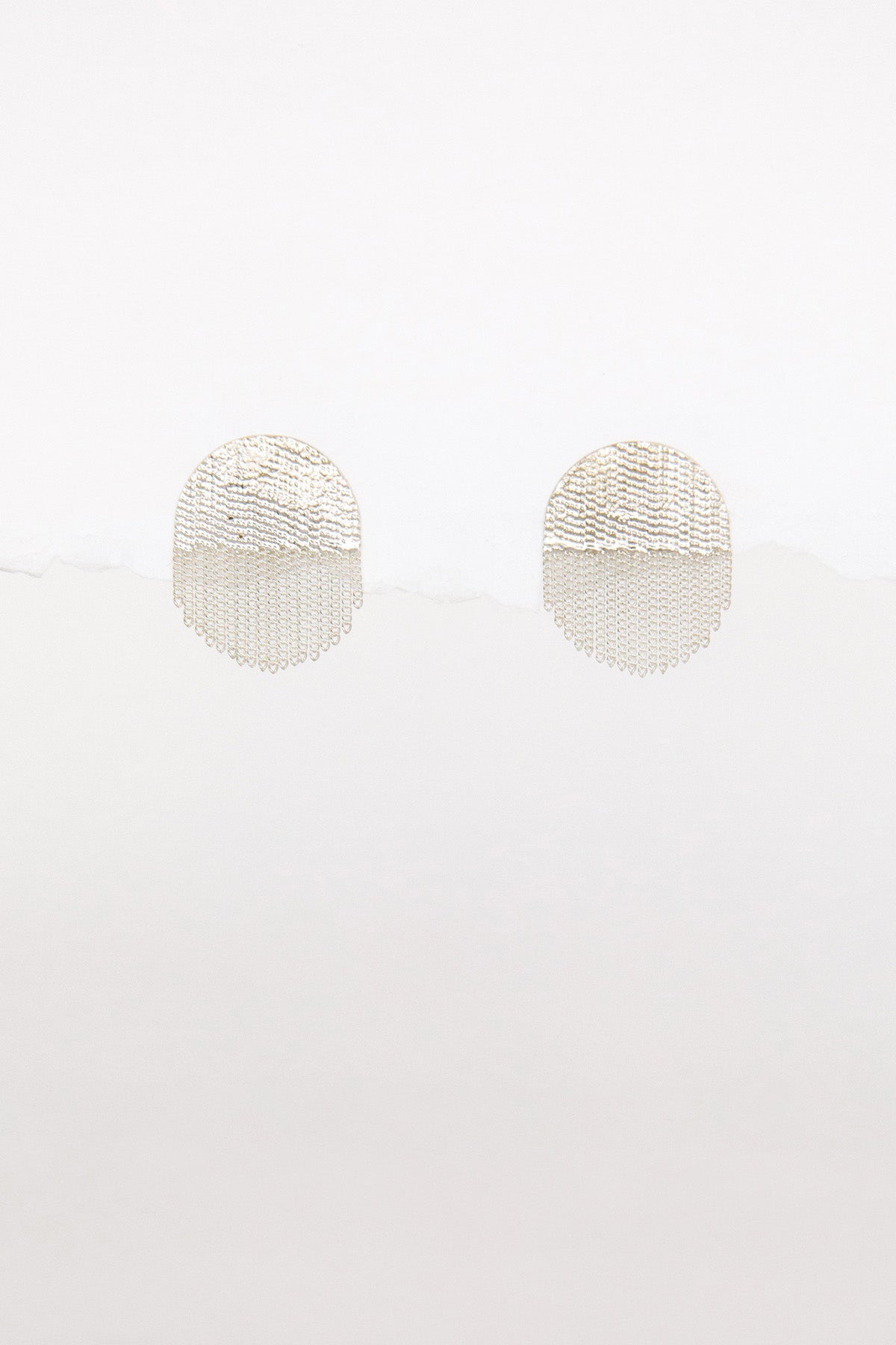 Half Circle Stud Earrings by Hannah Keefe