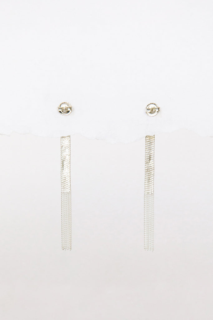 Silver Post Earrings by Hannah Keefe