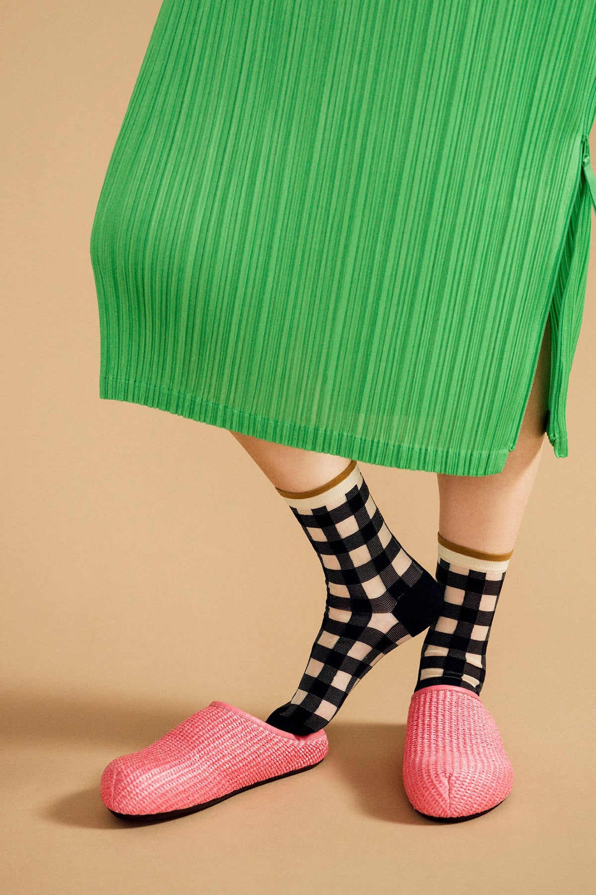 Black Shirley Sheer Crew Socks Hansel from Basel at Abacus Row Jewelry