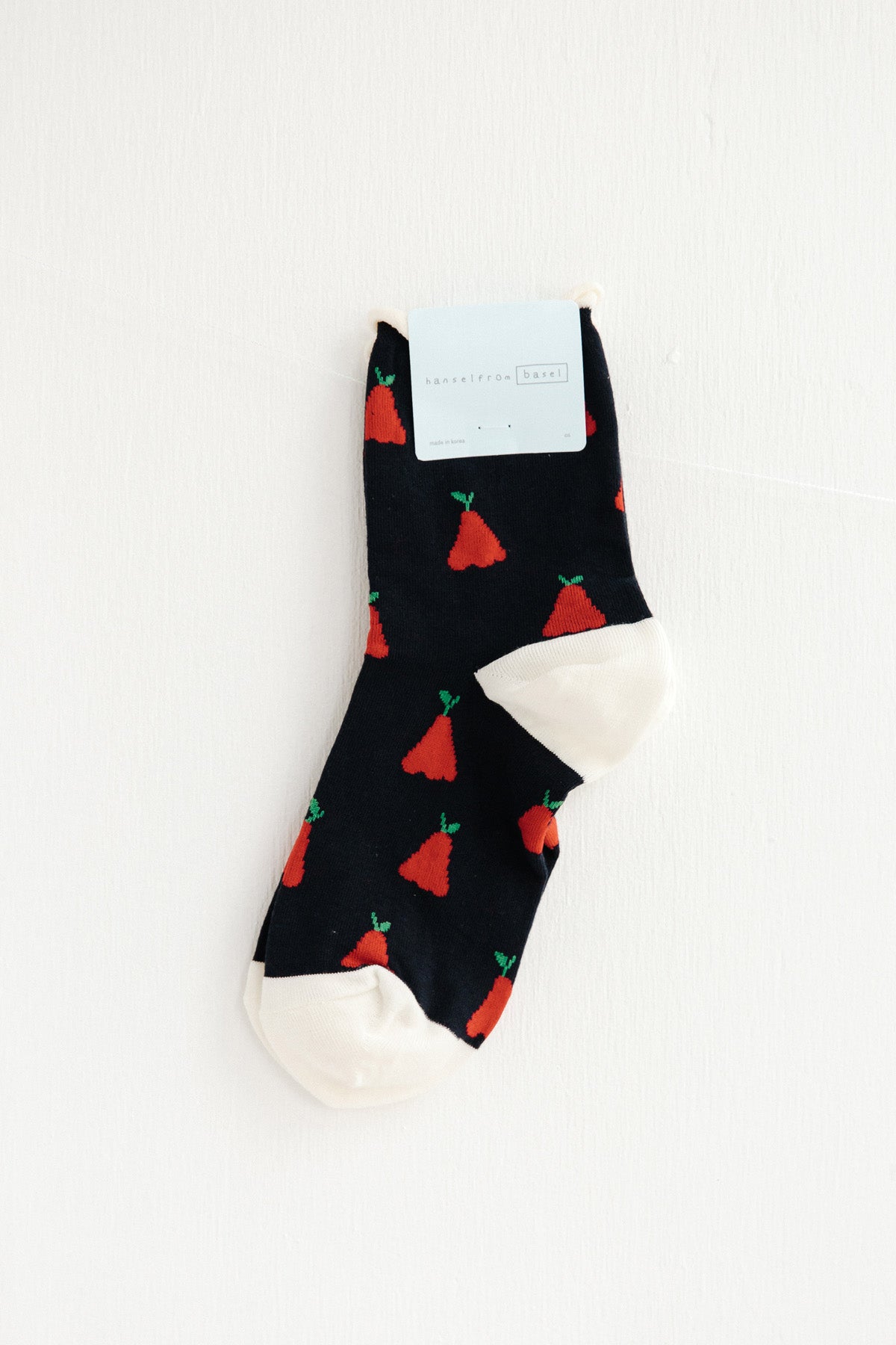 Hansel from Basel Wax Apple Crew Socks at Abacus Row Handmade Jewelry