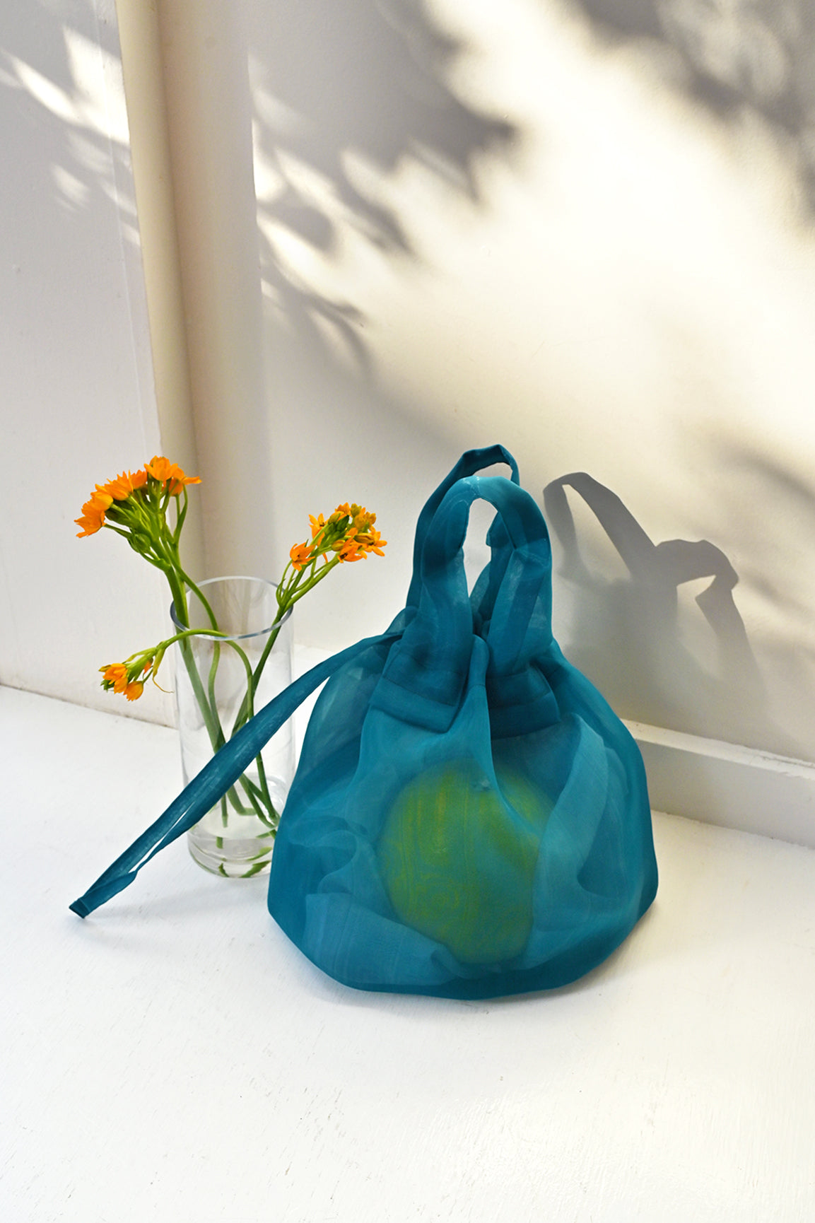 Small Peacock Mate-Mono See Through Bag at Abacus Row Handmade Jewelry