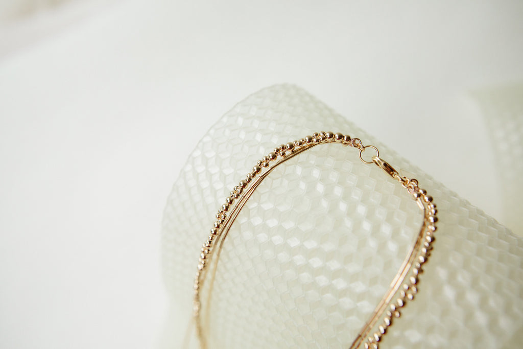 Zeta Necklace detail - Abacus Row Handmade Jewelry