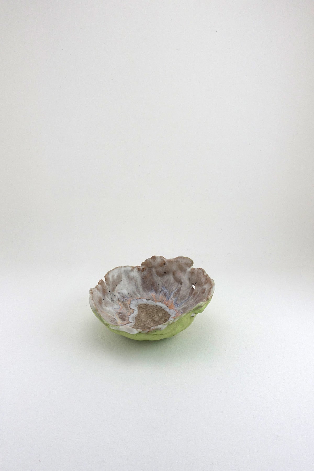 Mini Iceland Northern Lights Flower Dish by Minh Singer