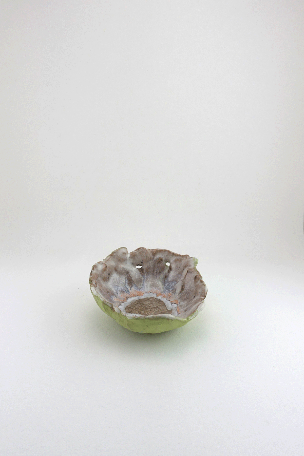 Mini Iceland Northern Lights Flower Dish by Minh Singer gif