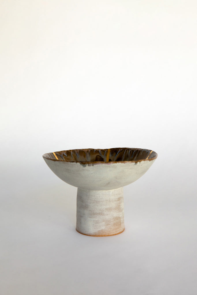 Large Iceland Pedestal Bowl by Minh Singer at Abacus Row