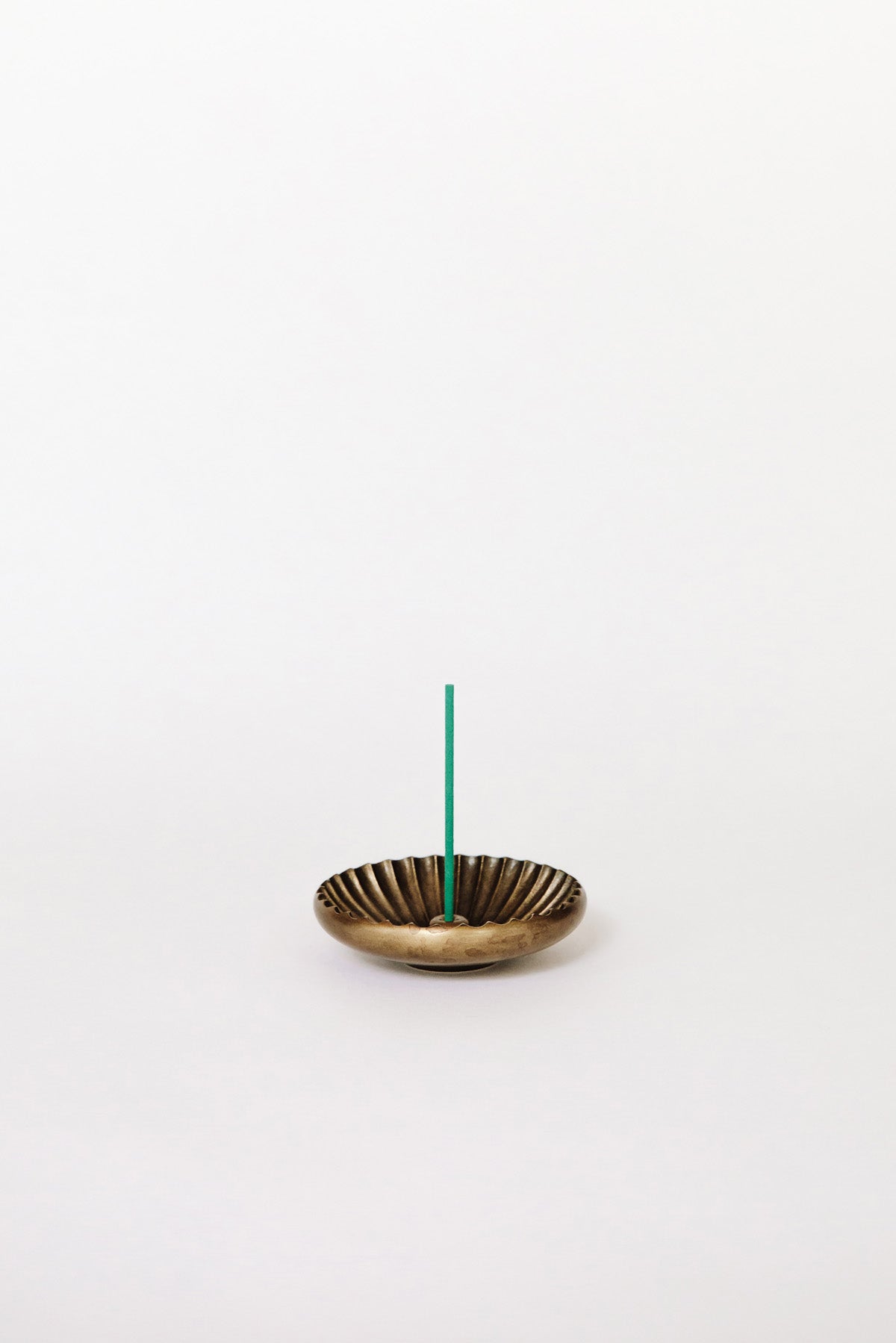 Golden Brown Chrysanthemum Incense Stand by Nousaku at Abacus Row