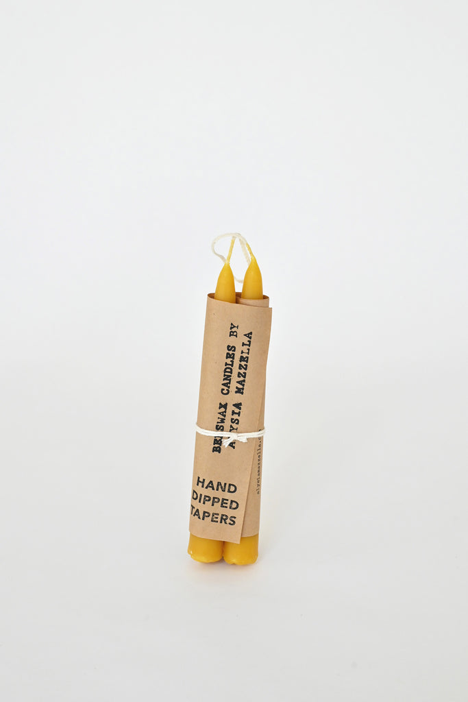 Candles – Beeswax Hand Dipped Taper Pair, Small