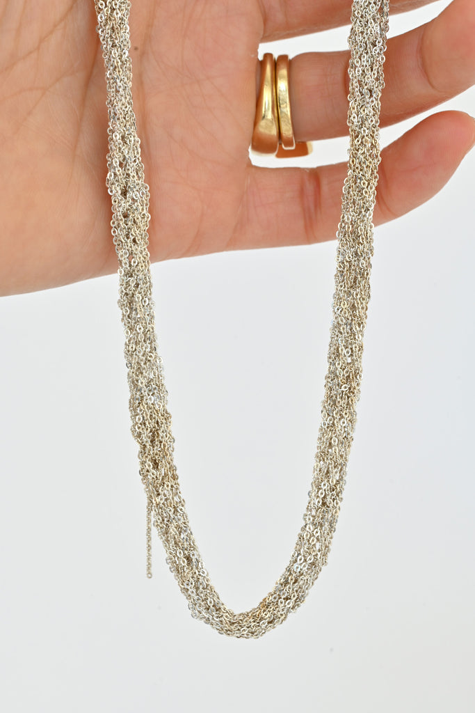 Pipette Necklace, Silver - large