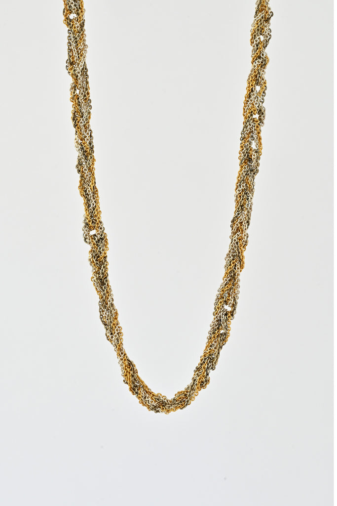 The 33 Necklace/Bracelet, Gold + Haze + Silver