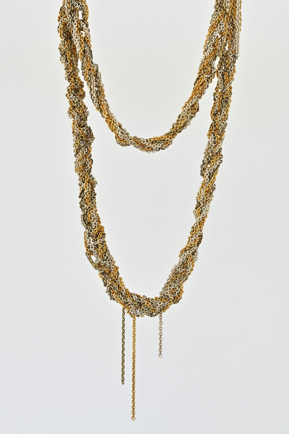 The 33 Necklace/Bracelet, Gold + Haze + Silver