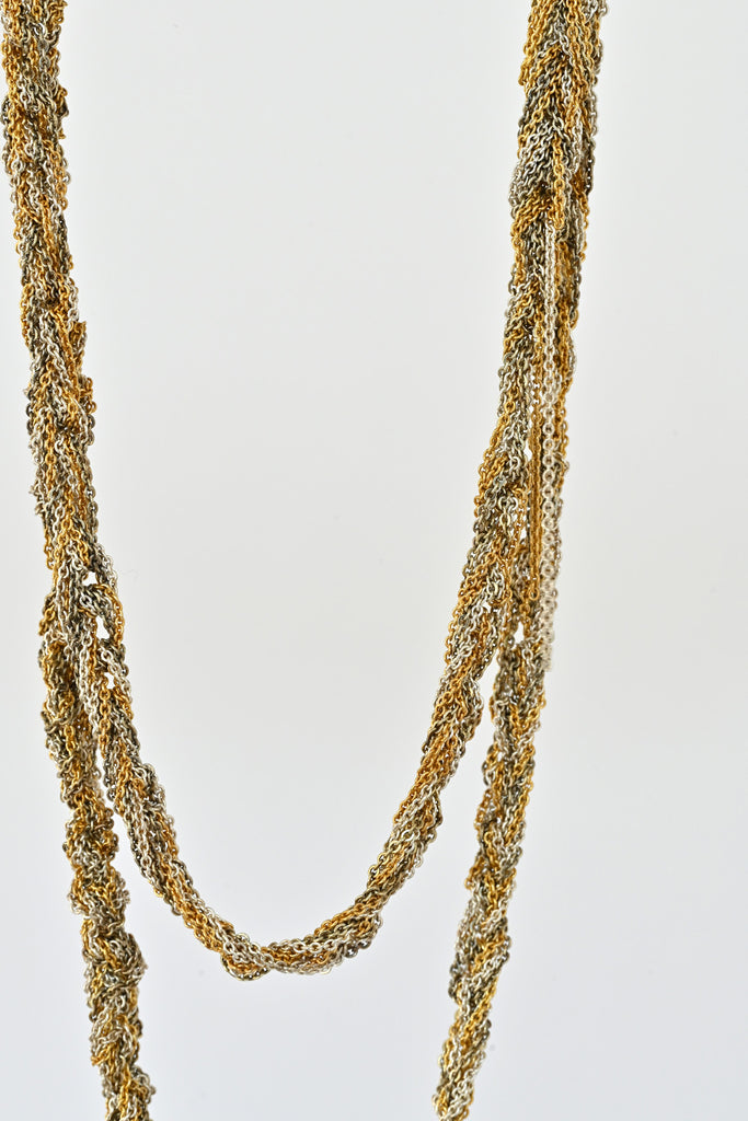 The 33 Necklace/Bracelet, Gold + Haze + Silver