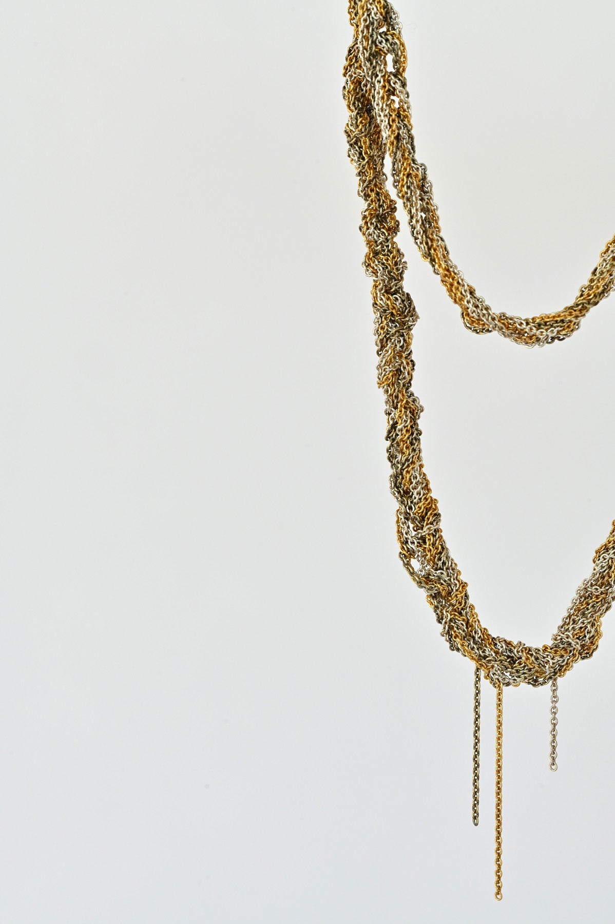 The 33 Necklace/Bracelet, Gold + Haze + Silver