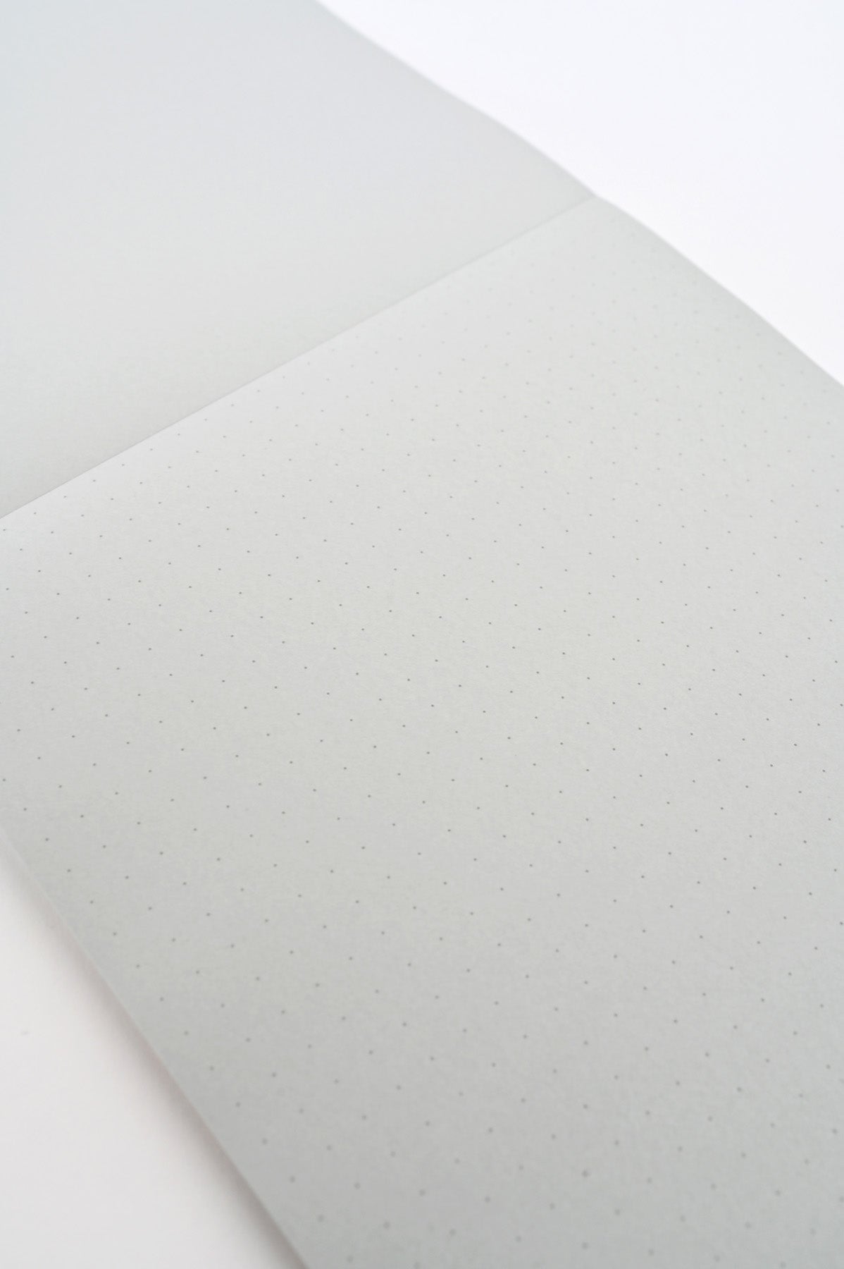 Gray Midori Dot Grid A5 Notebook Open Detail at Abacus Row