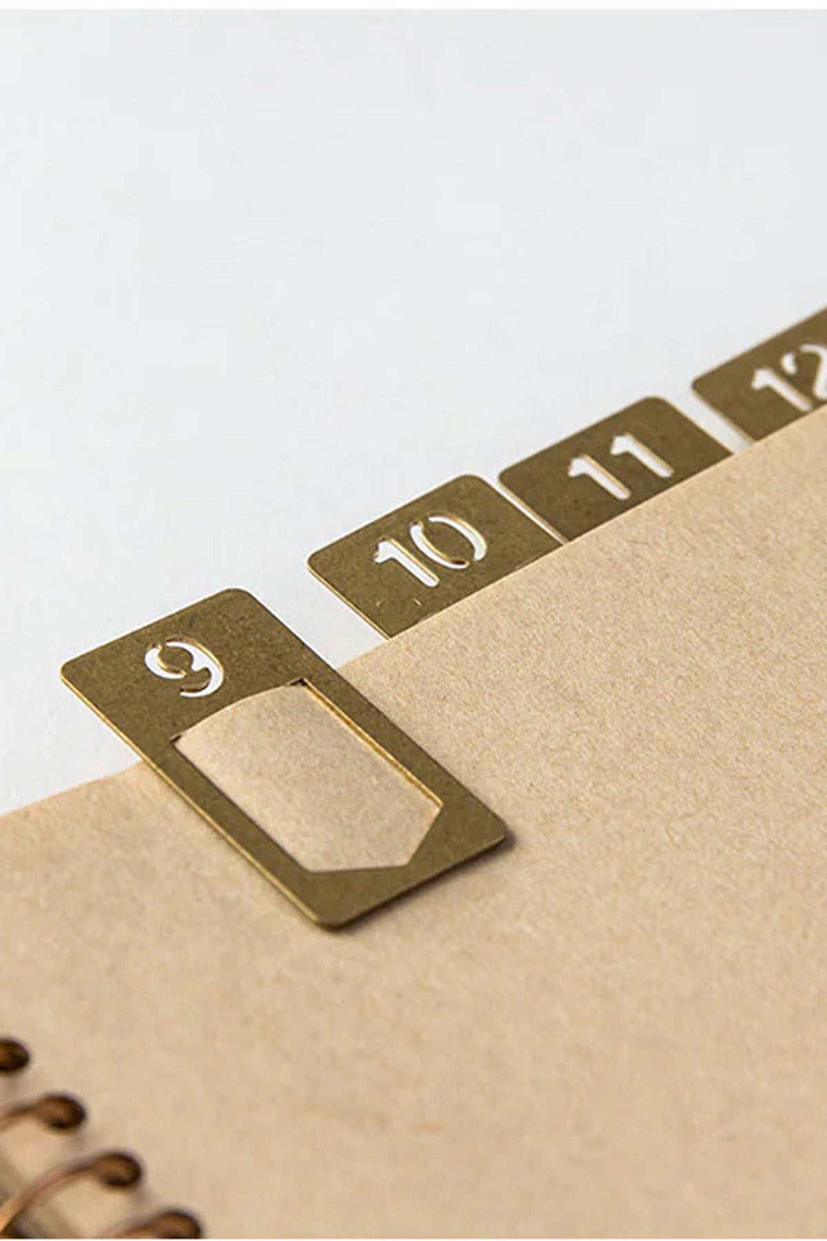 Brass Number Clips by Traveler’s Company Detail at Abacus Row