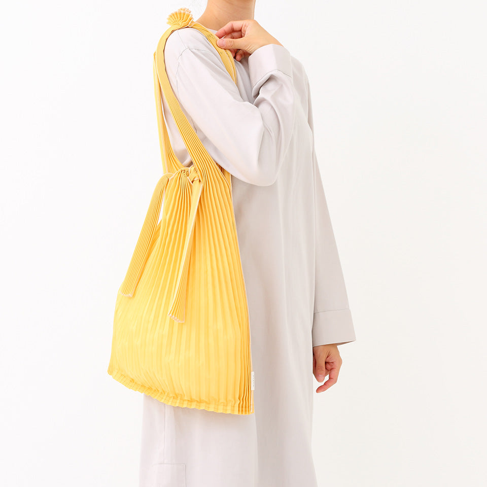 Pleated Pleco Tote Bag by KNA Plus