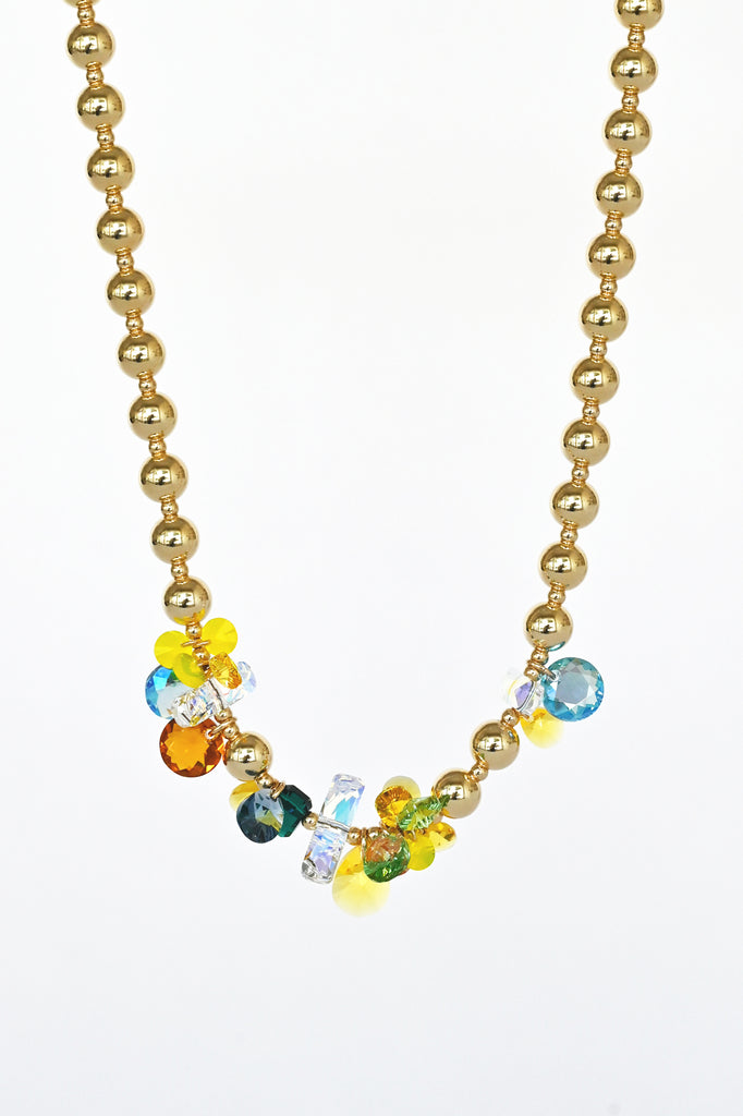 Moon Flower Necklace No.3 Garden Collection at Abacus Row Handmade Jewelry
