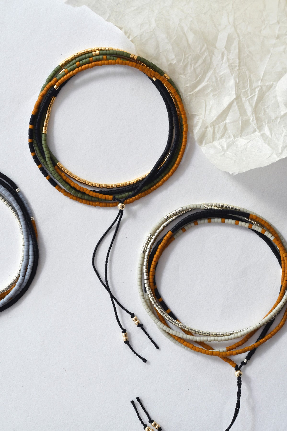 Alluvial Kego Bracelet Wraps in by Abacus Row Handmade Jewelry