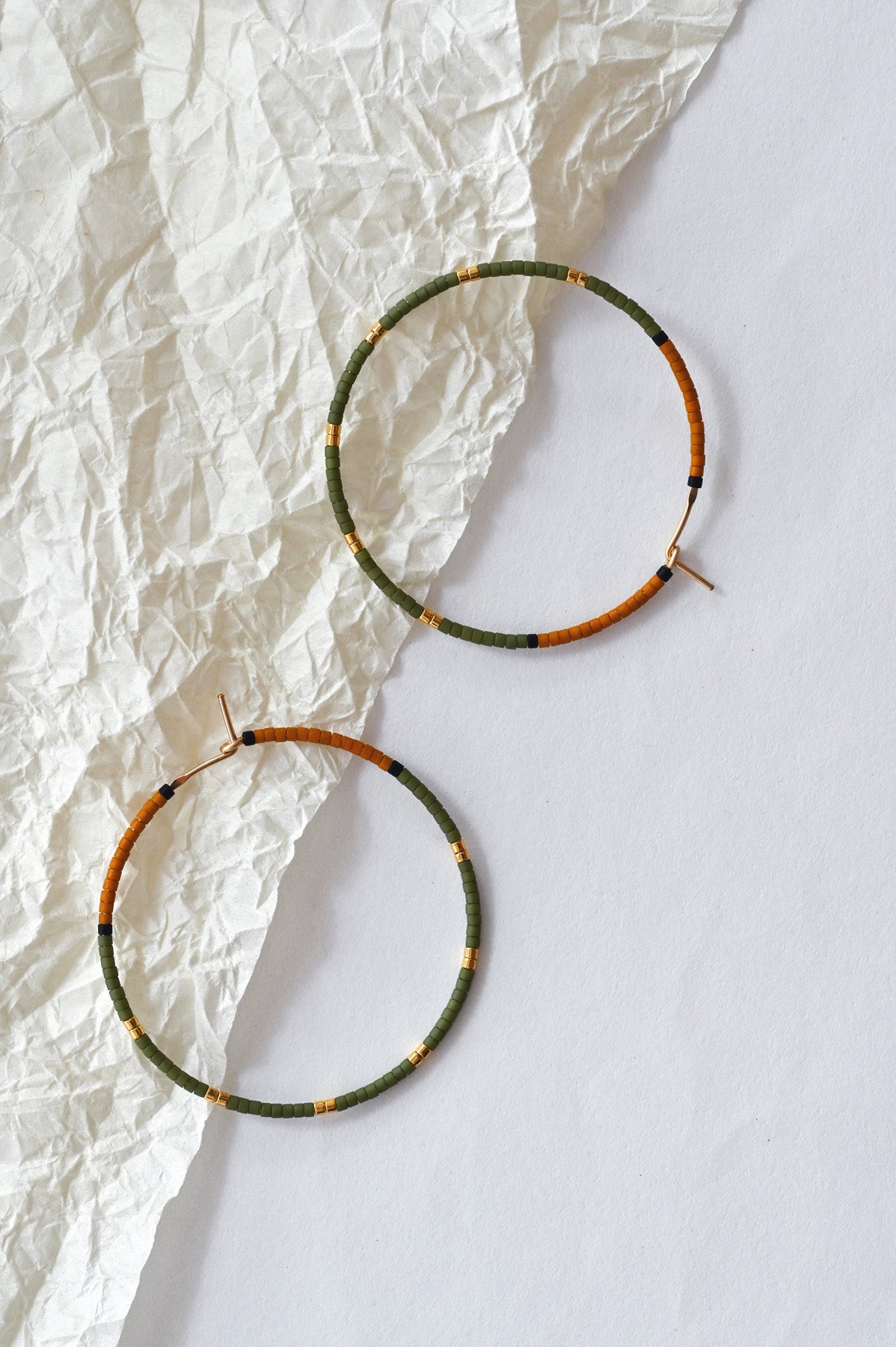 Cerro Hoop Styled Earrings in Knoll by Abacus Row Handmade Jewelry