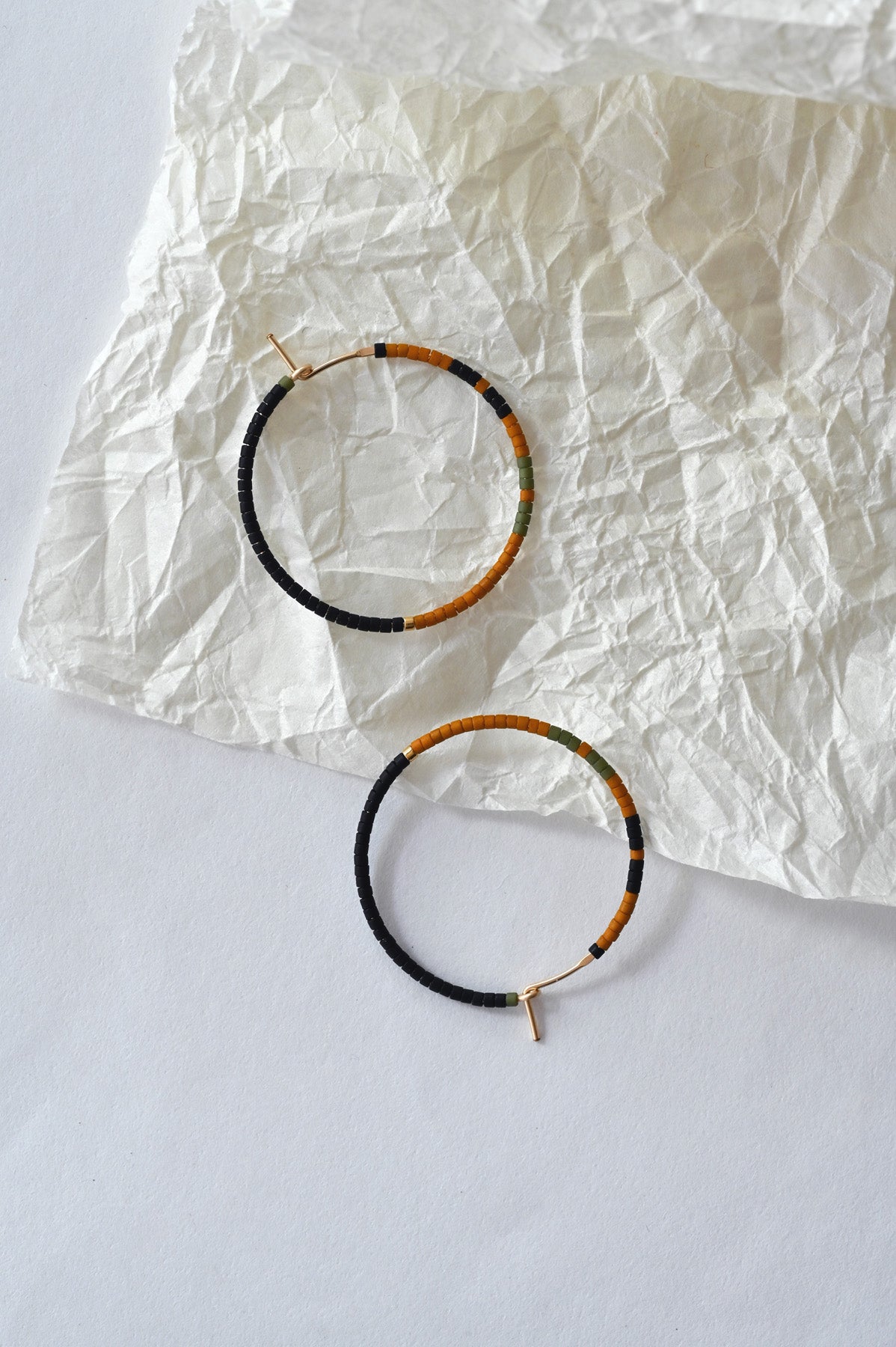 Palu Earrings Styled in Knoll by Abacus Row Handmade Jewelry