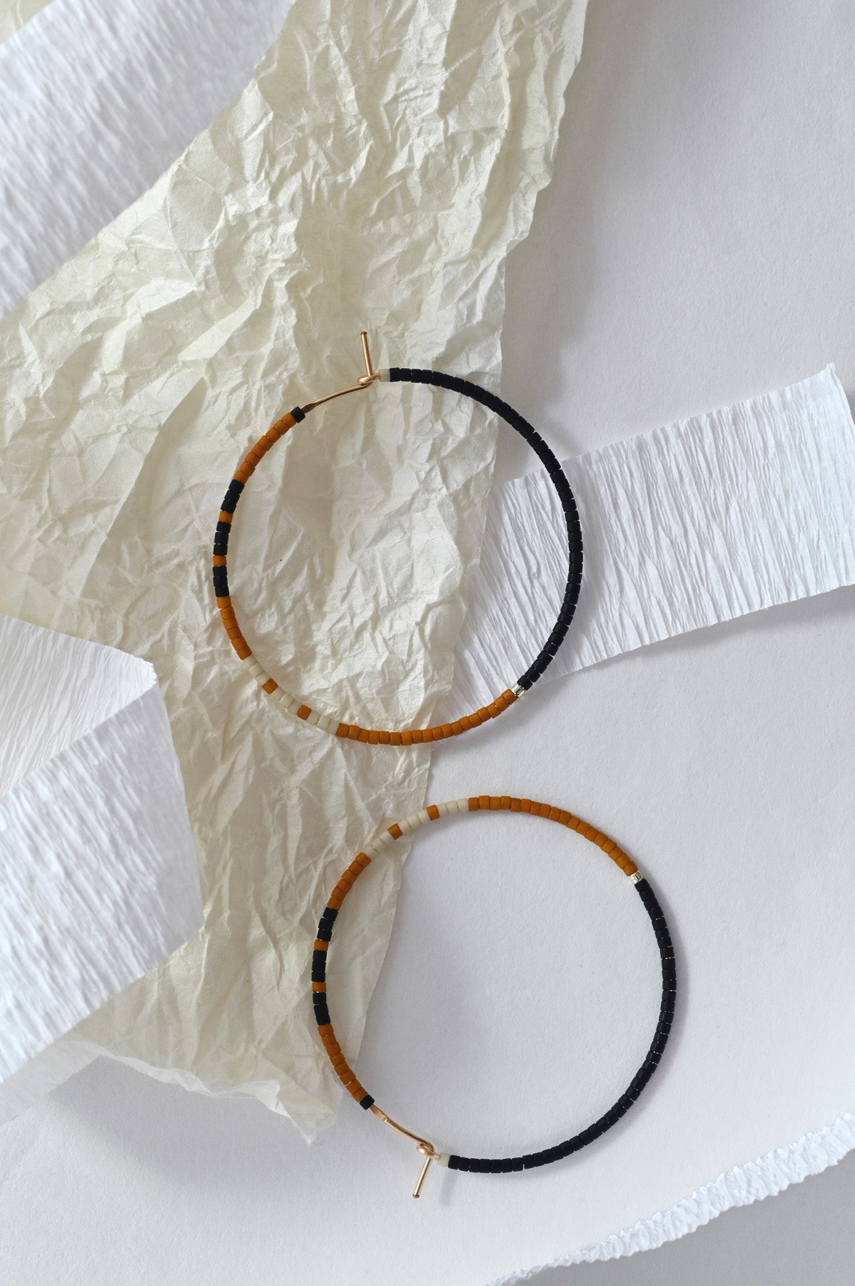 Palu Earrings Styled in Tundra by Abacus Row Handmade Jewelry