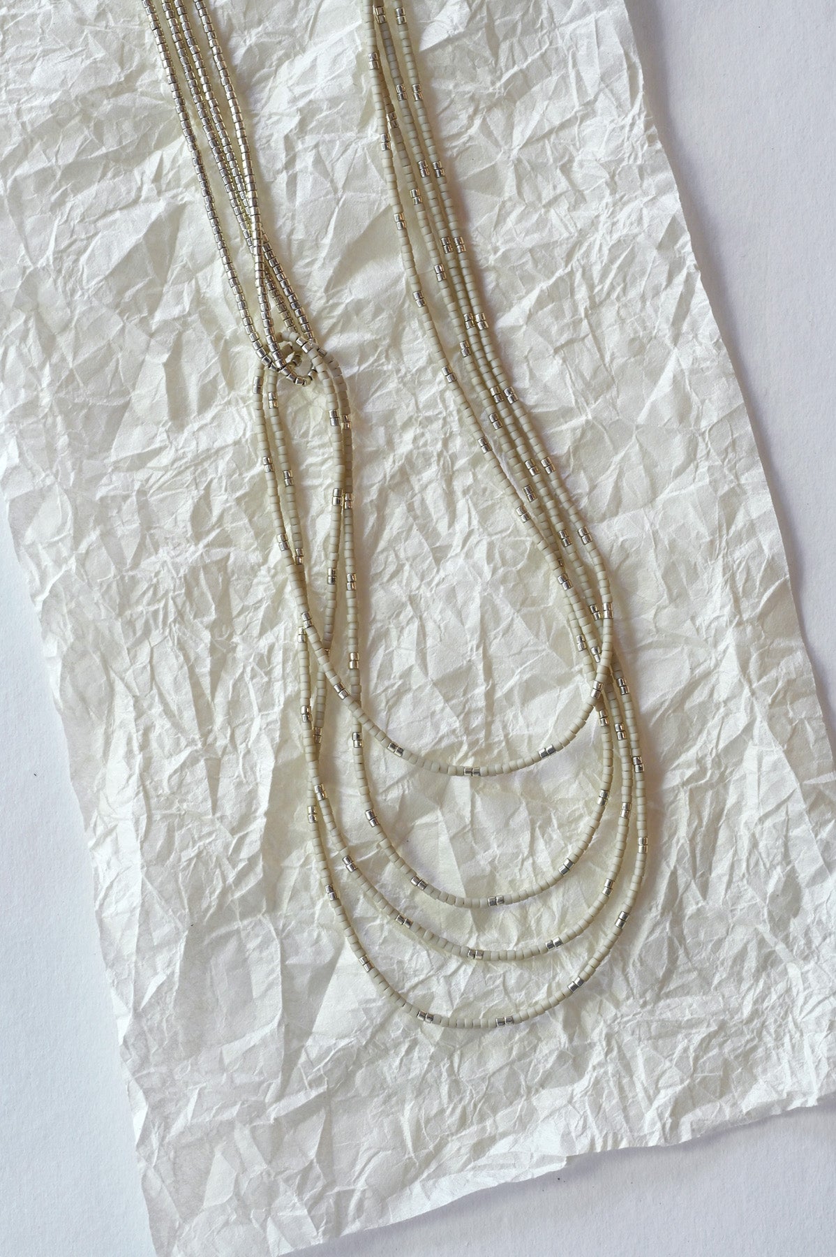 Taku Necklace Detail in Tundra by Abacus Row Handmade Jewelry