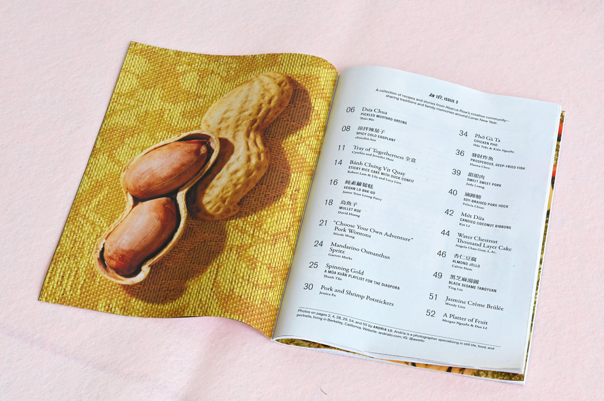 Index of the Ăn Tết Zine for Lunar New Year 2026 at Abacus Row Handmade Jewelry