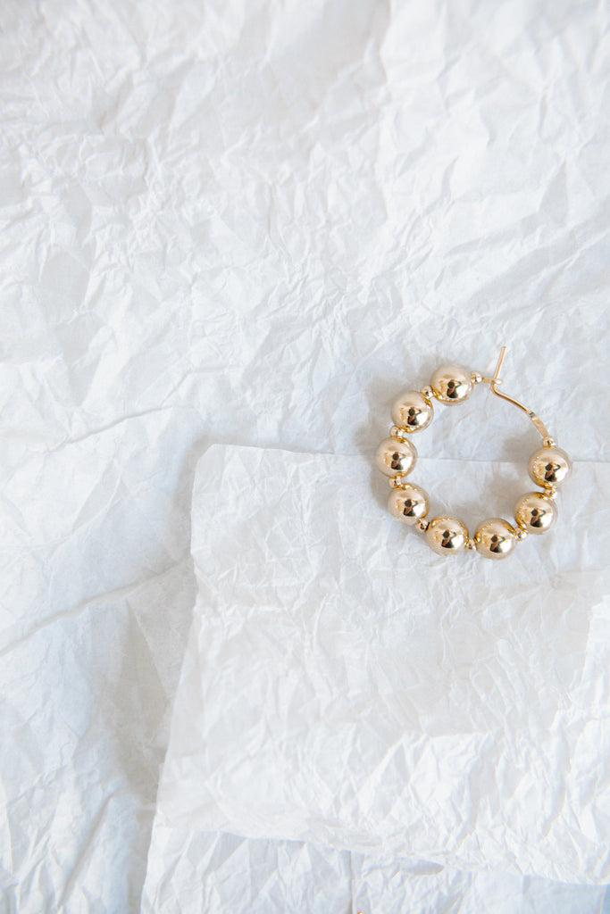 Ba Fa Hoop Earring from the Yuan Yuan Collection by Abacus Row
