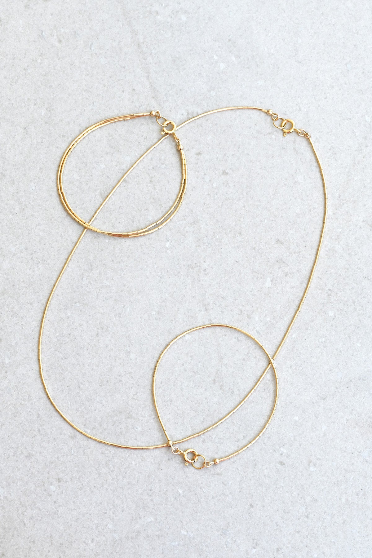 Simple Necklace and Bracelets by Abacus Row Handmade Jewelry