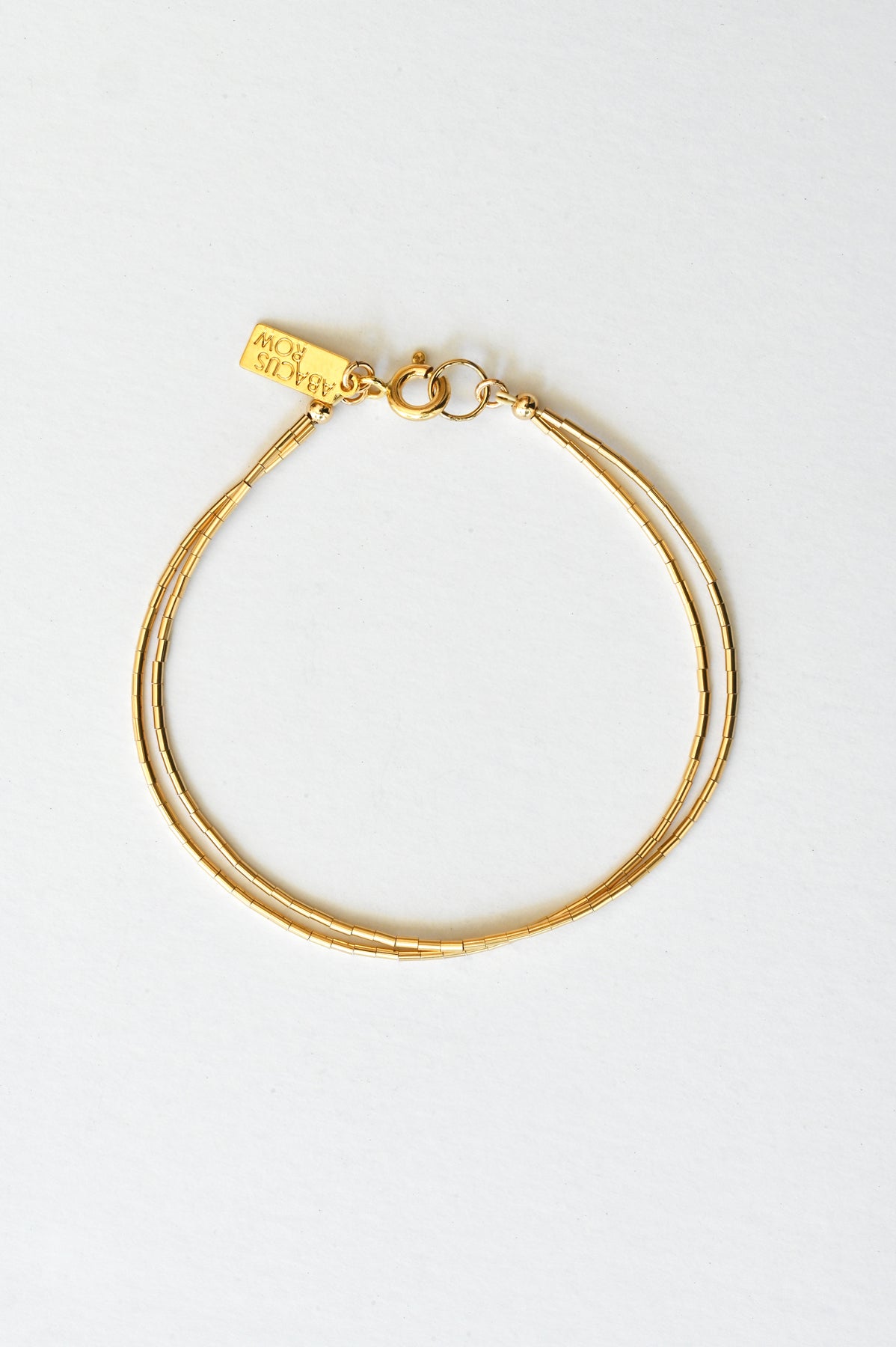 Double Simple Bracelet by Abacus Row Handmade Jewelry