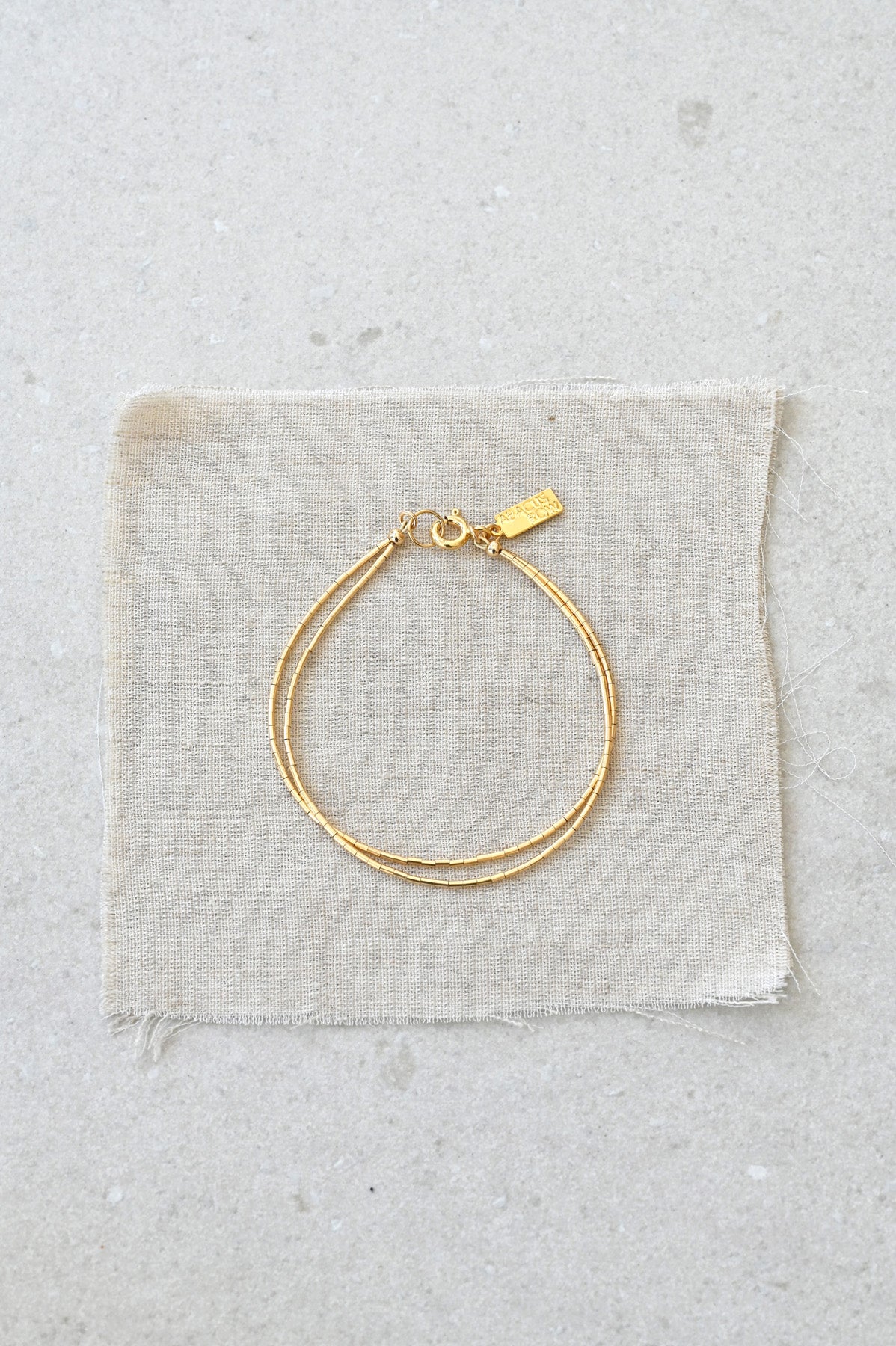 Styled Double Simple Bracelet by Abacus Row Handmade Jewelry