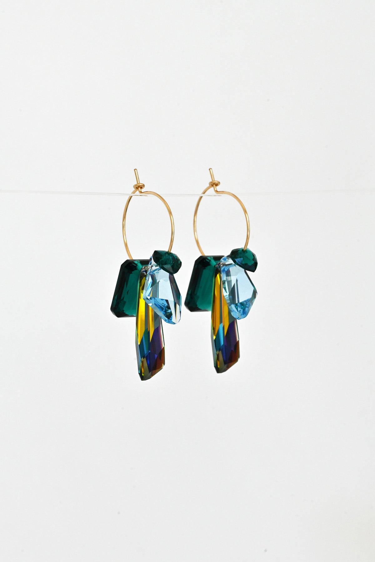 Bleeding Heart Earrings No1 in the Garden Collection at Abacus Row Handmade Jewelry