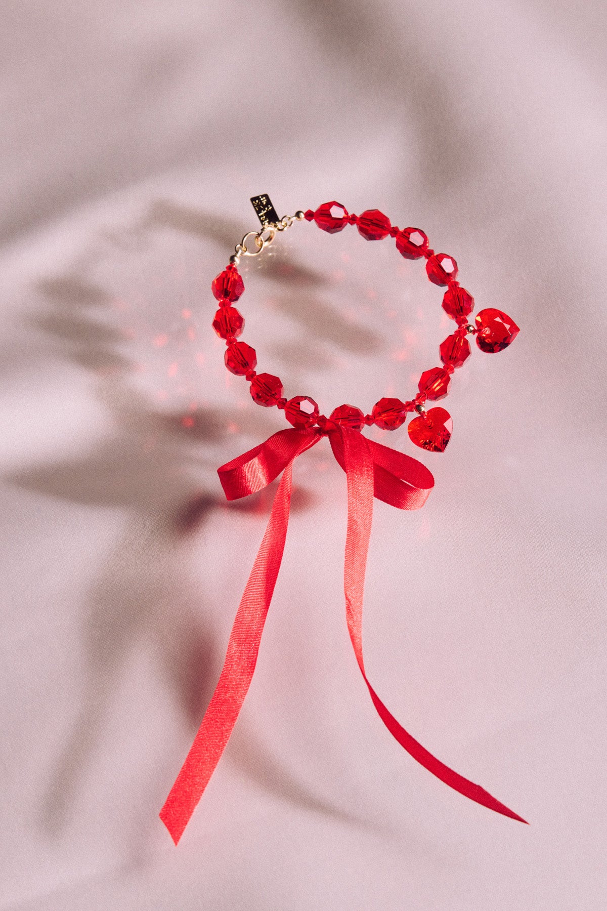 Styled Scarlet Ceremony Bracelet at Abacus Row Handmade Jewelry