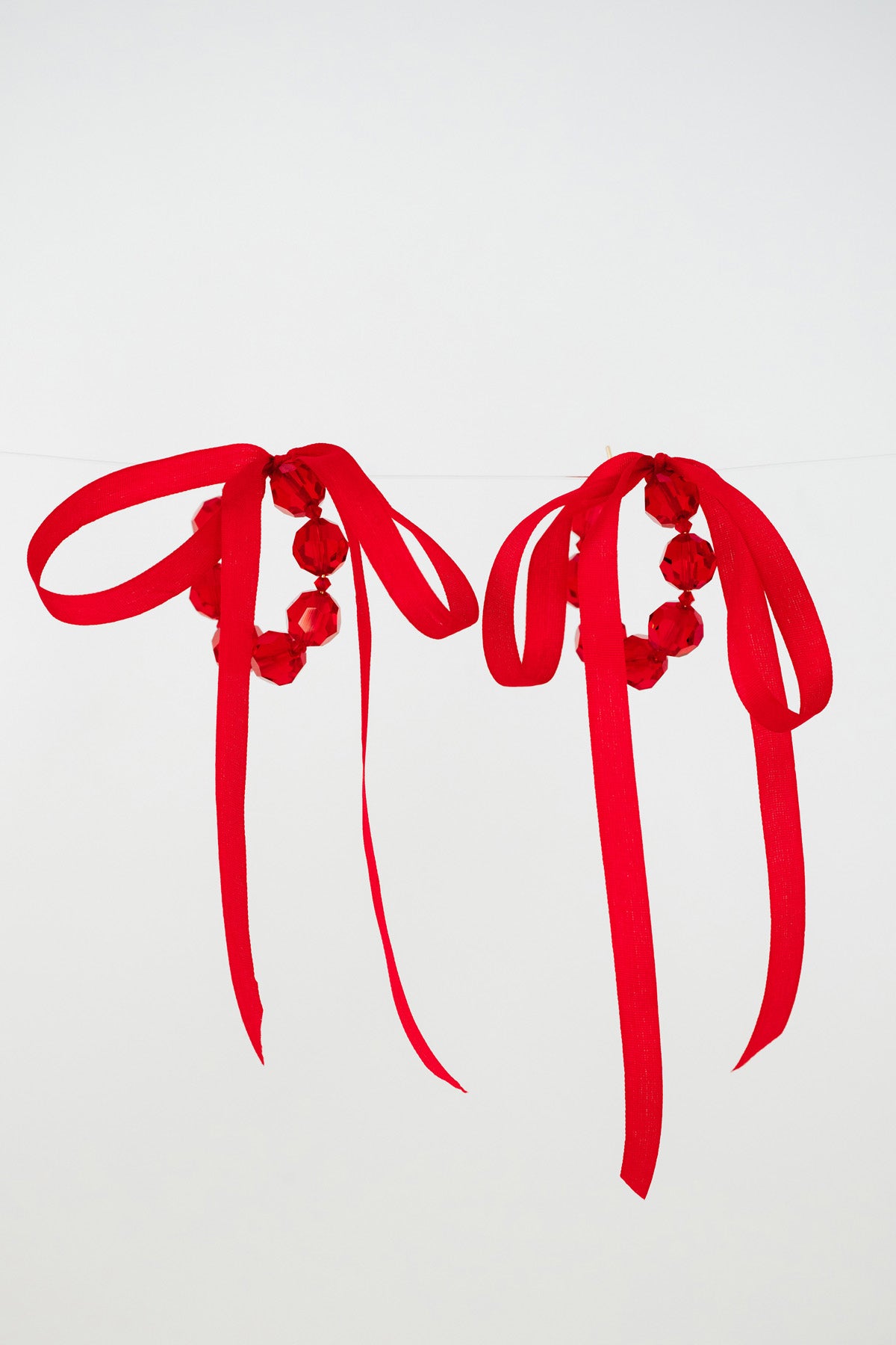 Scarlet Ceremony Earrings at Abacus Row Handmade Jewelry