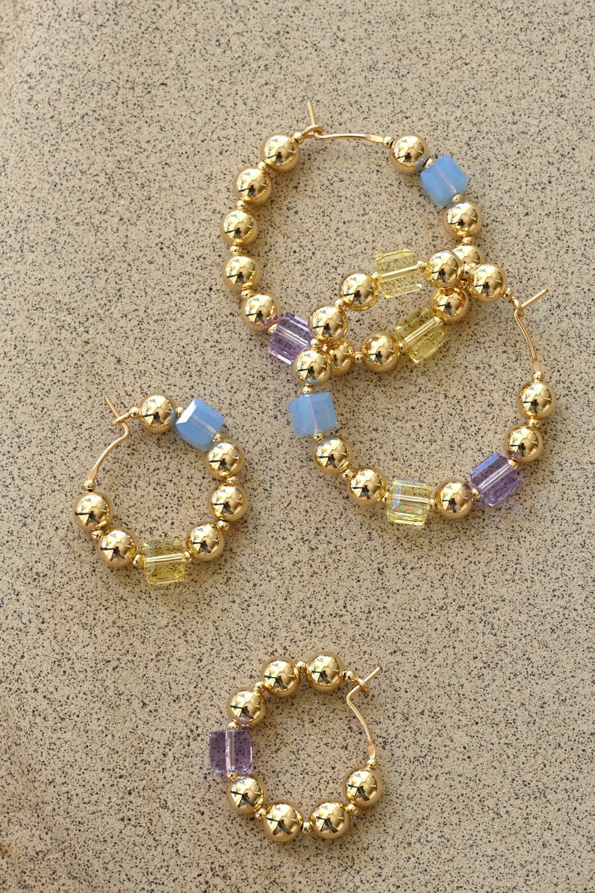 Styled Daisy Chain Earrings No.2 by Abacus Row Handmade Jewelry