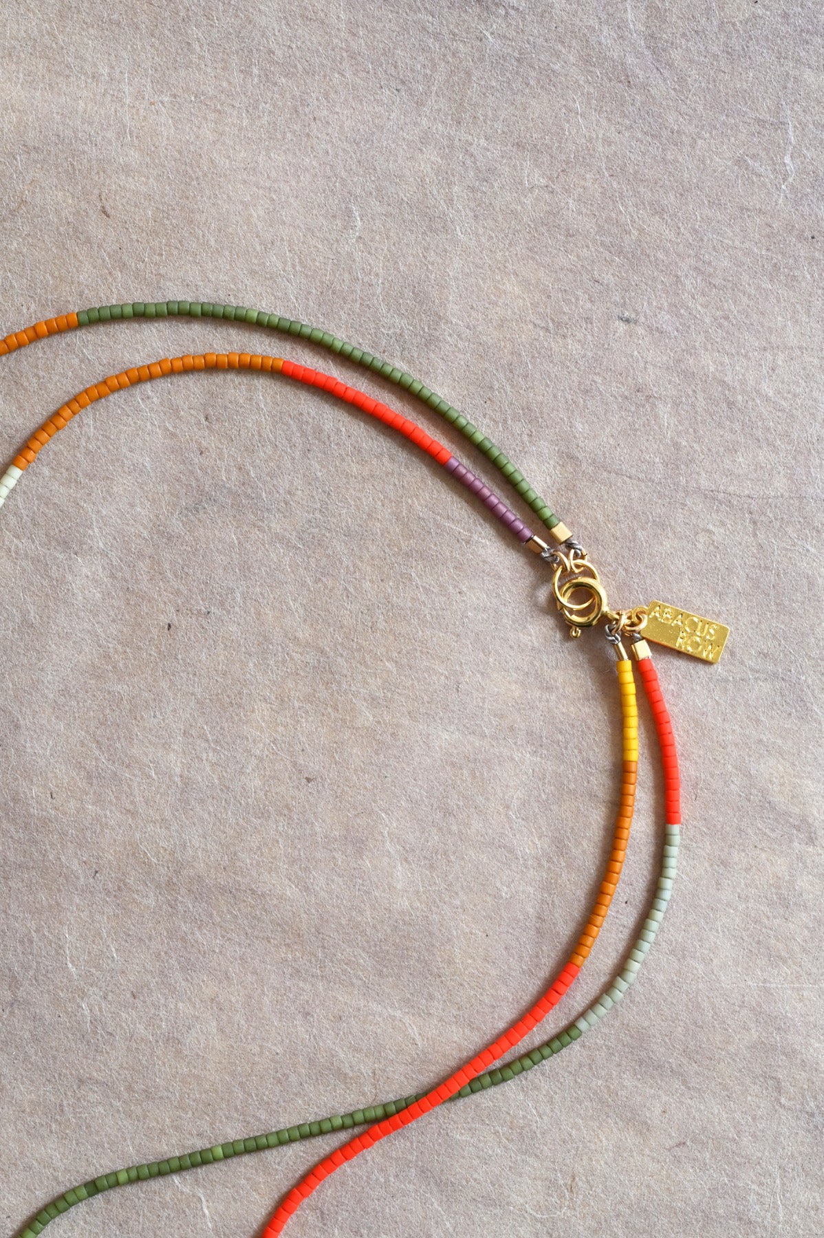 Desert Sun Necklace clasp at Abacus Row handmade jewelry