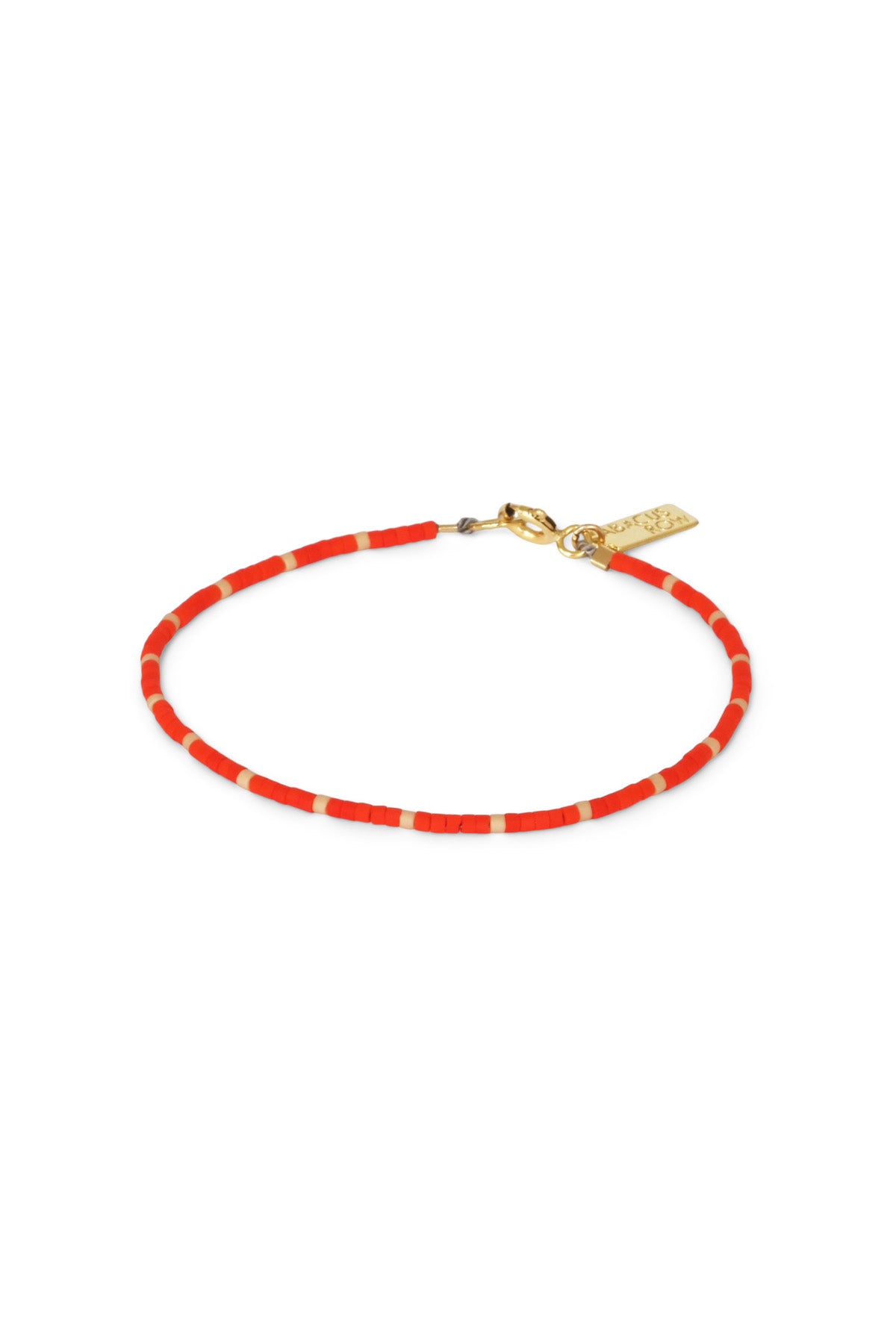 Dipsea Bracelet in Red and Blush at Abacus Row Handmade Jewelry