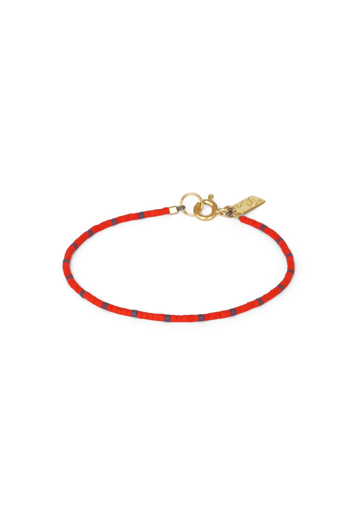 Dipsea Bracelet in Red and Plum at Abacus Row Handmade Jewelry