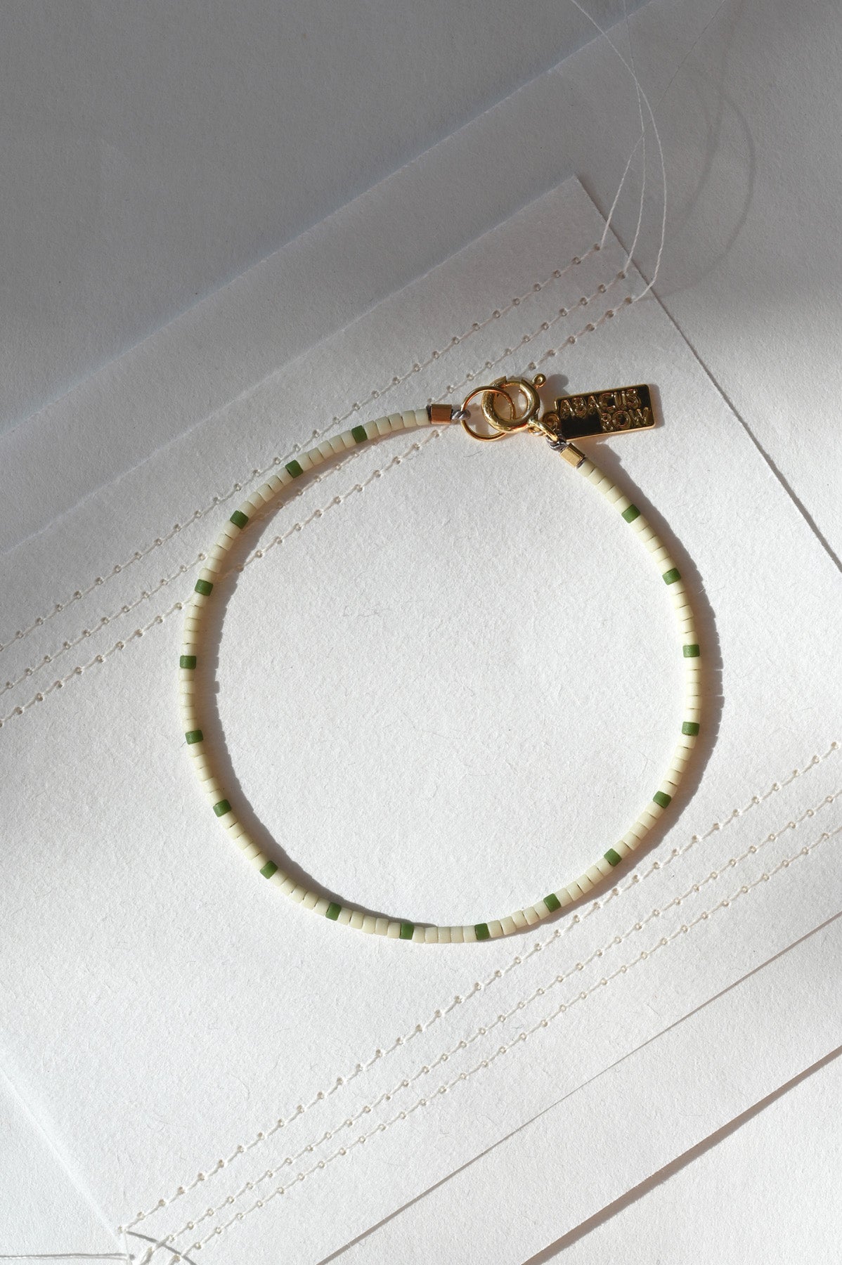 Dipsea Bracelet in Sage and Olive at Abacus Row Handmade Jewelry