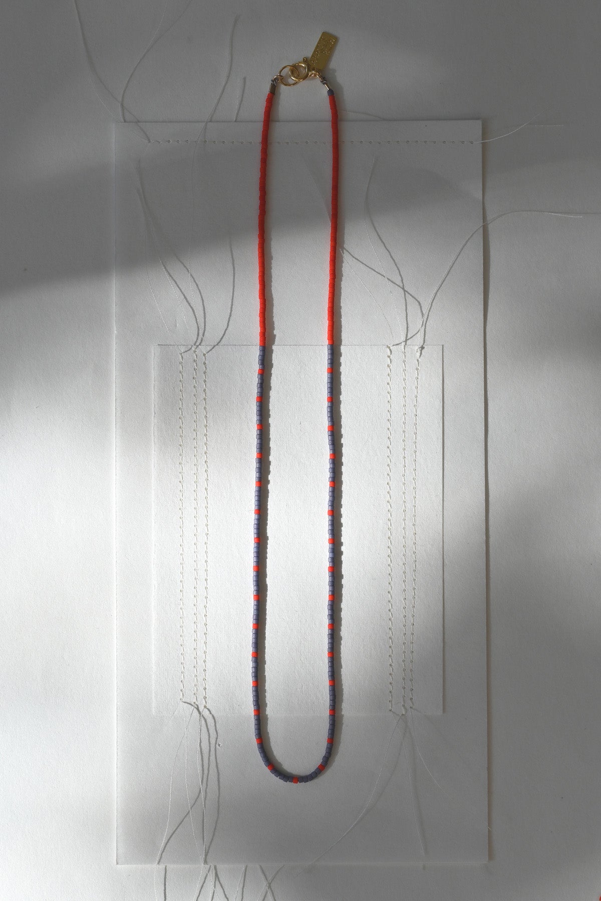 Dipsea Necklace in Plum and Red at Abacus Row Handmade Jewelry