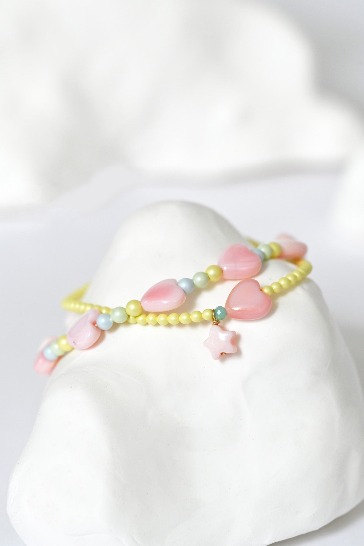 Detail of Dream Cloud Bracelets by Abacus Row Handmade Jewelry